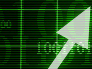 Arrow graph going up