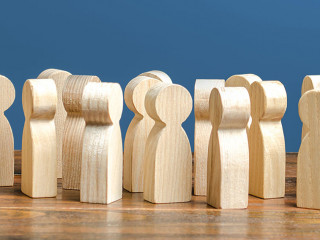 Hand with a magnet collects personal data from people. Confidentiality, protection of privacy. Financial data leakage, password draining. Phishing. Tracking surveillance Internet user behavior online.