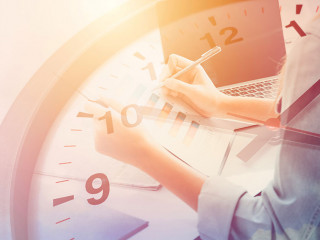 busy office staff in business time working hours concept.