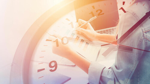 busy office staff in business time working hours concept.