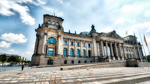 Magnificence of Reichstag building, Berlin - Germany