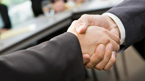 Business People Shaking Hands