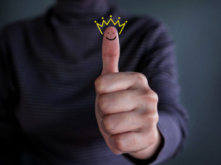 Customer Experience Concept, Best Excellent Services Rating for