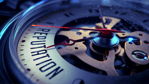 Reputation on Pocket Watch Face.