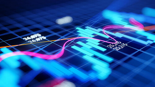 Economy Business and Investment Stock Chart