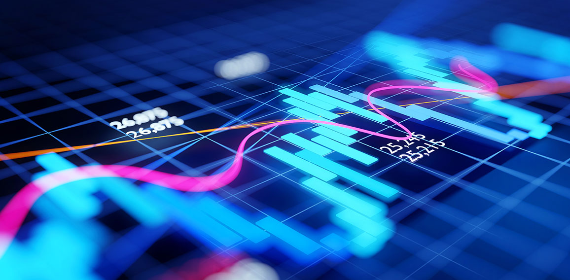 Economy Business and Investment Stock Chart
