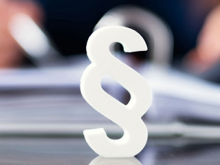 Close-up Of A Red Paragraph Symbol