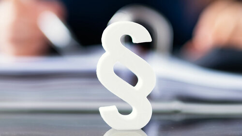 Close-up Of A Red Paragraph Symbol