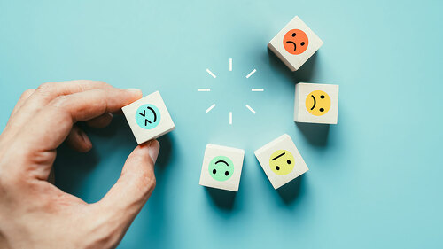 Level of mental health assessment max positive. Thinking boost energy or fresh wellness emotion with bar, child wellness,world mental health day lifestyle of life concept.