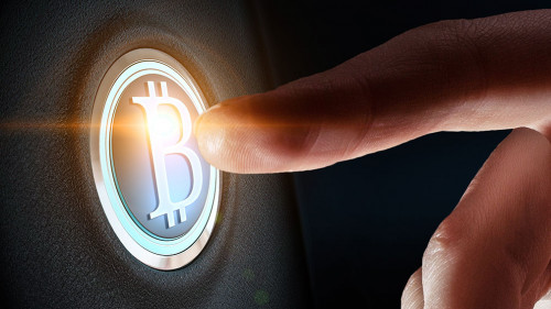 Virtual cryptocurrency concept. . Mixed media