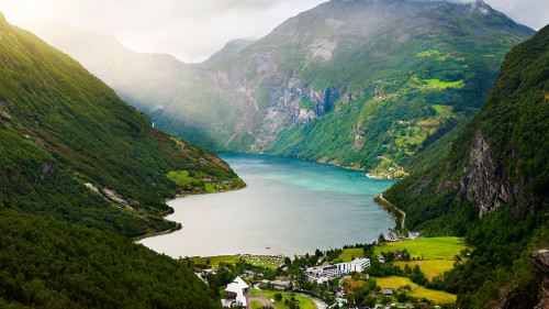 Geiranger fjord in Norway.