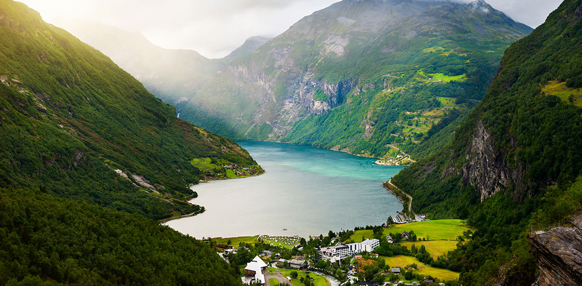 Geiranger fjord in Norway.