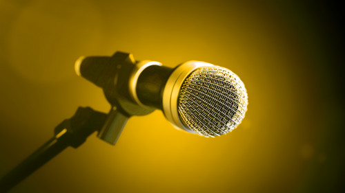 microphone on stage
