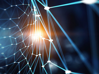 Global network image . Mixed media