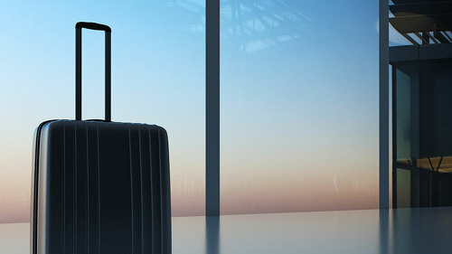 Suitcase in the Airport