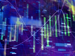 Abstract forex backdrop with globe