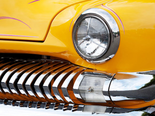 Front Detail of American Classic Car