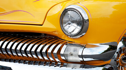 Front Detail of American Classic Car
