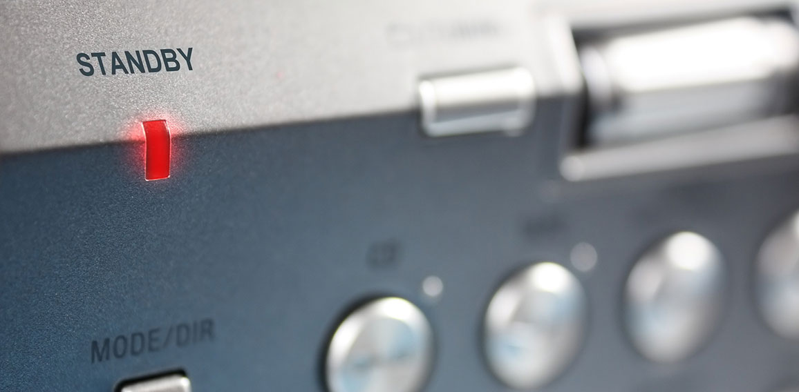 Energieverschwendung-Standby-LED an Hifi-Gerät