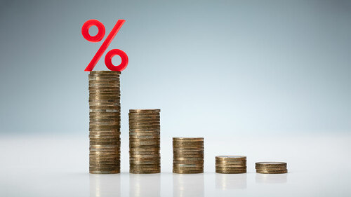 Interest Rate Decrease Concept