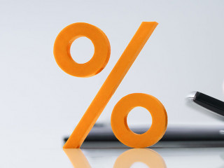 Red Percentage Symbol