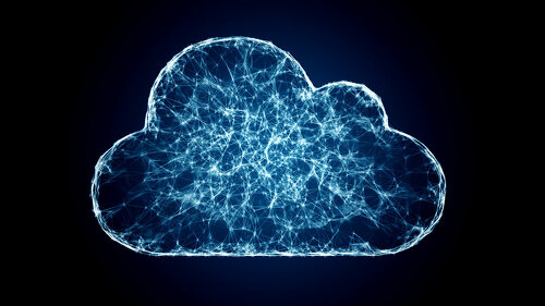 cloud computing, IT symbol of the cloud technologies