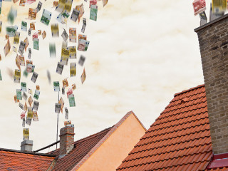 euro money flies up the chimneys