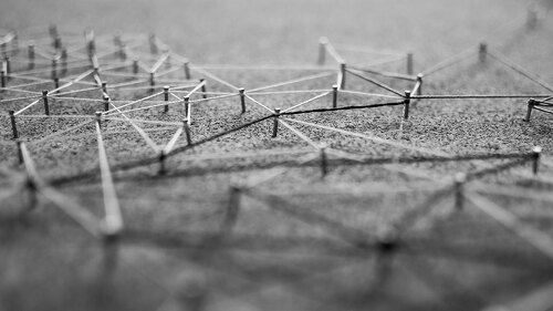 Background. Abstract concept (idea) of network, social media, in