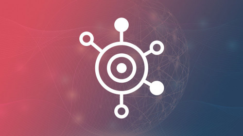 Abstract Purple and Blue Futuristic Modern Style Cloud Computing