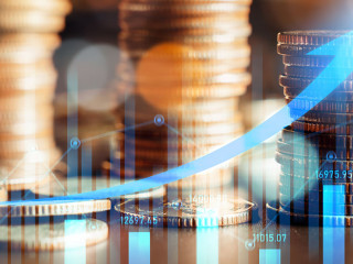 Finance and money technology background concept of business prosperity and asset