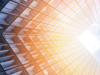 Abstract view of a skyscraper