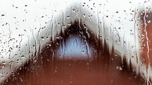 View in rainy weather