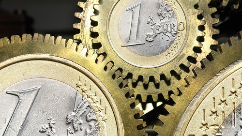 euro coin gears