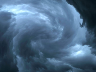 Dark sky during thunderstorm or dark clouds background