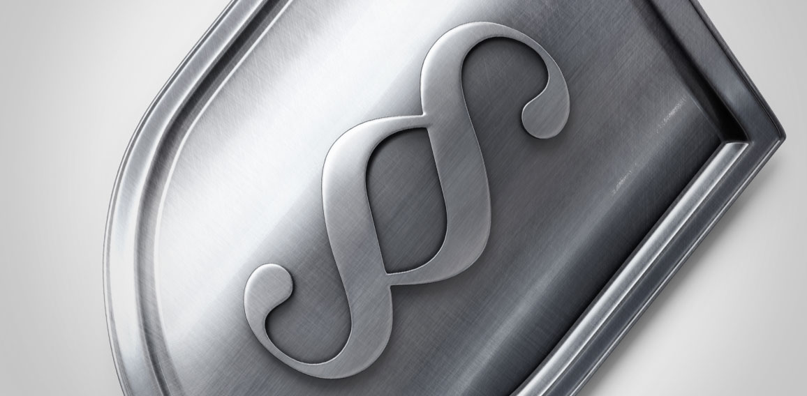 Paragraph sign on protection shield