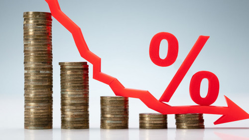 Interest Rate Decrease Concept