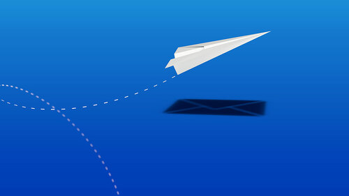 send a mail with envelop shadow