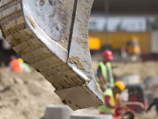 Construction site atmosphere