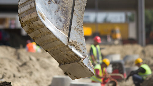 Construction site atmosphere