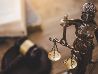 Law theme, mallet of the judge, law enforcement officers, eviden