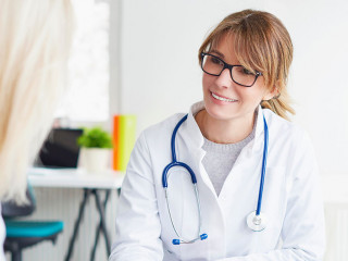 Doctor and her patient