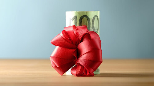 100 euro gerollt