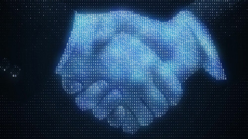 Binary code handshake