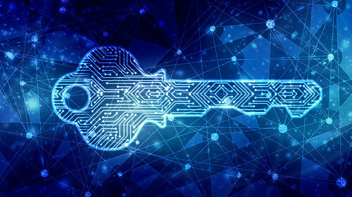 2d digital abstract technology digital future cyber security key