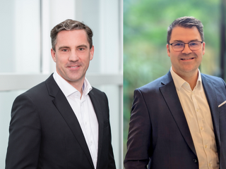 Dr. Claus Hunold, designierter Vorstand für Vertrieb und Marketing (links) und Sascha Quillet, designierter Vorstand für Digitalisierung und Technik