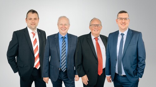 Vorstand der VEMA v.l.n.r.: Dr. Johannes Neder, Andreas Brunner, Hermann Hübner und Thomas Hirsch