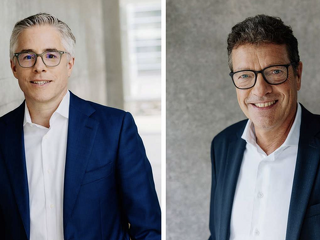 Ulrich Stephan (links) übenimmt von Rolf Wiswesser
