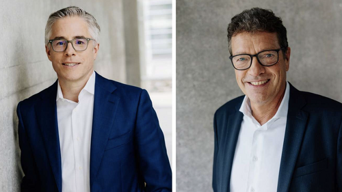 Ulrich Stephan (links) übenimmt von Rolf Wiswesser