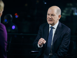 In seiner Rede auf dem Parteitag der SPD warnte Scholz vor einer Regierungsübernahme durch CDU und CSU.