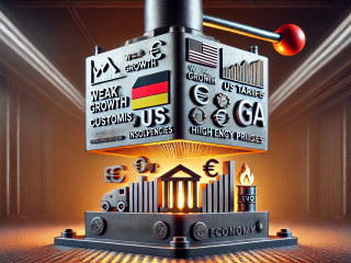 Inflation, Energie-Preise und US-Zölle: Die deutsche Wirtschaft steht massiv unter Druck (Symbolbild).